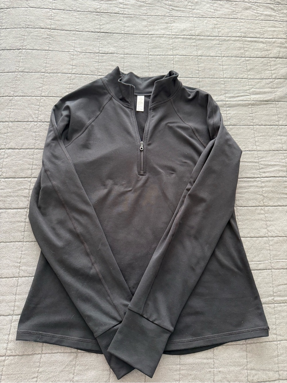 Aerie Offline Black Quarter-Zip Pullover